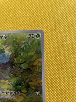 Pokemon TCG Bulbasaur 166/165 SV2a 151 Art Rare Holo Japanese 2023 - Image 5