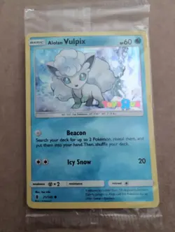 Sealed Alolan Vulpix 21/145 Holo Toys R Us Stamped Promo Pokemon Card TTCG - Image 1