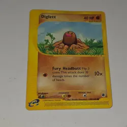 Pokemon Diglett 106/165 Expedition Base Set 2002 E-Reader Common Card Vintage - Image 1