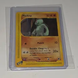 Pokemon Machop 117/165 Expedition Base Set 2002 E-Reader Common Trading Card - Image 2