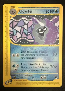 Pokemon Card - Cloyster Expedition Base Set 42/165 Rare (Non Holo) - Image 1