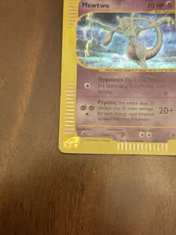 Pokemon Mewtwo Card 20/165 Holo Rare Expedition Base Set - Image 2