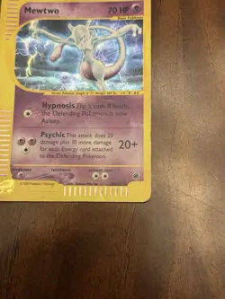 Pokemon Mewtwo Card 20/165 Holo Rare Expedition Base Set - Image 3