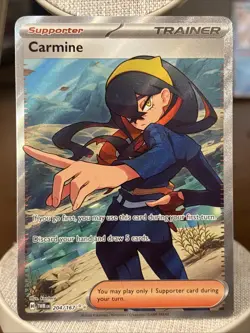 Pokemon TCG Carmine Full Art Trainer, 204/167 Twilight Masquerade, NM - Image 1
