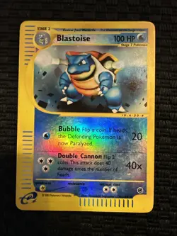Pokemon TCG Expedition Blastoise Reverse Holo Card 36/165 LP-NM - Image 1