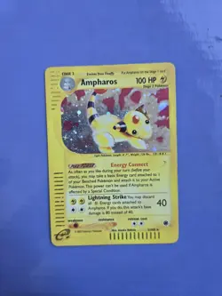 Ampharos 2/165 Holo Pokemon Trading Card Game eCard Expedition mp Lp You Judge - Image 1