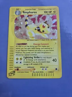 Ampharos 2/165 Holo Pokemon Trading Card Game eCard Expedition mp Lp You Judge - Image 2
