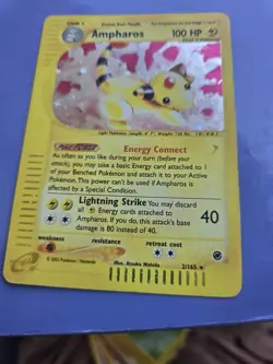 Ampharos 2/165 Holo Pokemon Trading Card Game eCard Expedition mp Lp You Judge - Image 3