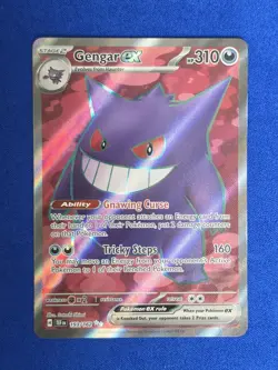 Pokemon TCG Gengar EX - Full Art Ultra Rare - Temporal Forces 193/162 NM Cond - Image 1