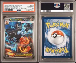 Pokemon TCG Mega Charizard X Ex 125/094 PSA 10 Gem Mint with Graded Guard - Image 3