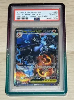 Pokemon TCG Mega Charizard X Ex 125/094 PSA 10 Gem Mint with Graded Guard - Image 4