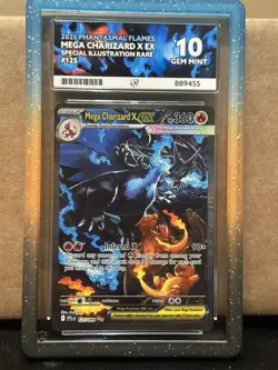 Mega Charizard X ex 125/094 Me02: Phantasmal Flames Ace 10 Perfect Subs - Image 1