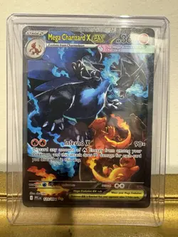 MEGA CHARIZARD X EX 125/094 PHANTASMAL FLAMES POKEMON HOLO - Image 1