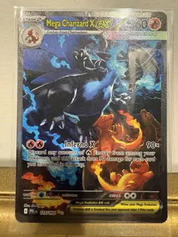 MEGA CHARIZARD X EX 125/094 PHANTASMAL FLAMES POKEMON HOLO - Image 2