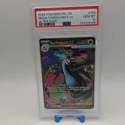 Pokemon TCG Mega Charizard X EX 109/094 Me02 Phantasmal Flames Holo PSA 10 - Image 1