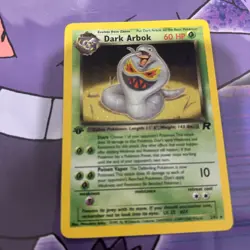 Dark Arbok 1st Edition 2/82 Team Rocket Set Holo Rare first pokemon card - Image 1