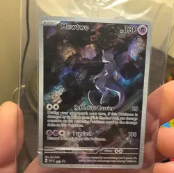 MEWTWO SVP 052 Scarlet Violet 151 Promo Illustration Rare Pokemon Card SEALED - Image 1