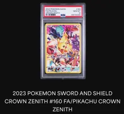 Pokemon 2023 Pikachu 160/159 Full Art Secret Rare Crown Zenith GEM MINT PSA 10 - Image 3