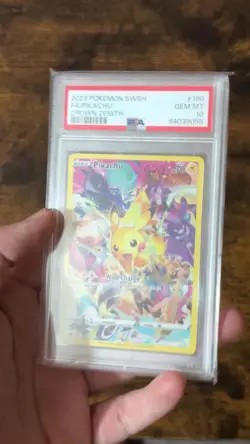 Pokemon TCG Pikachu 160/159 PSA 10 Crown Zenith Secret Rare Full Art - Image 2