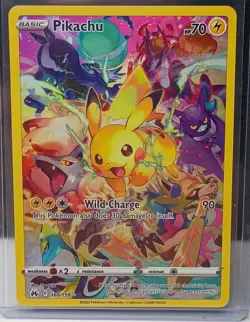 Pikachu 160/159 Secret Rare Crown Zenith Pokemon TCG - Image 1