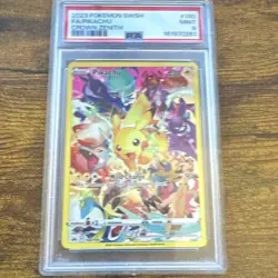 Pokemon TCG Pikachu Secret Rare Full Art Holo Crown Zenith 160/159 PSA 9 Eng - Image 1