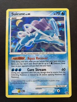 Suicune Holo Rare Secret Wonders 19/132 Cracked Ice Pokemon 2007 LP - Image 1