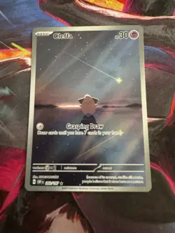 Pokemon TCG Cleffa Obsidian Flames Illustration Rare Card 202/197 NM Condition - Image 1