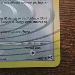 The Pokemon Company Arceus AR5 Arceus Holo Rare Eng 80HP 2009 Basic - Image 2