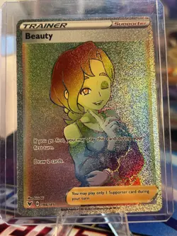 Pokemon Beauty Vivid Voltage 194/185 Rainbow Full Art Secret Rare Trainer NM - Image 3
