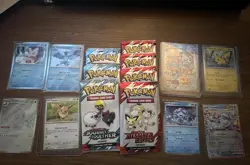 Pokemon 2025 Holiday 8 Stamped Promos COMPLETE SET & SEALED 7 Fun Packs - Image 1