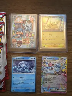 Pokemon 2025 Holiday 8 Stamped Promos COMPLETE SET & SEALED 7 Fun Packs - Image 2