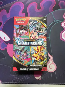 Pokemon TCG Mega Evolution Chaos Rising Booster Bundle SEALED 6 Packs - Image 1