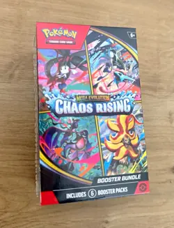 Pokemon TCG Mega Evolution Chaos Rising Booster Bundle 6 Packs English 2026 - Image 1