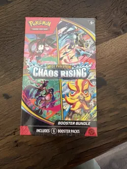 4x BUNDLES Pokemon TCG Mega Evolution—Chaos Rising Booster Bundle Box - Image 3