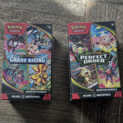 Pokemon TCG Mega Evolution Booster Bundle Lot - Chaos Rising x1 Perfect Order x1 - Image 1
