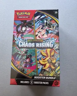 Pokemon TCG Mega Evolution: Chaos Rising Booster Bundle Box 6 Packs - Image 1
