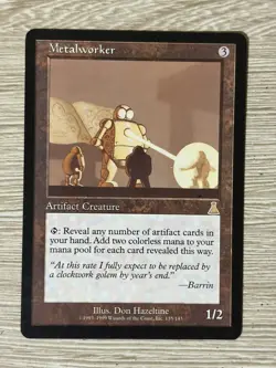 MTG Metalworker (Urza's Destiny) - Artifact Creature, Regular Rare, Eng, 1999 - Image 1