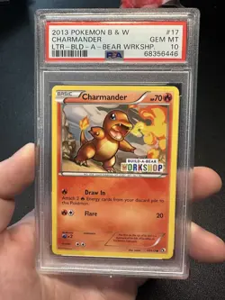 Pokemon Charmander Build-a-Bear Workshop Promo #17 PSA 10 Gem Mint - Image 1
