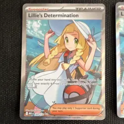 Pokemon TCG MEGA EVO Lillie's Determination 169/236 Full Art Holo 3 Card Lot - Image 2