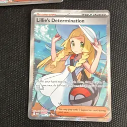 Pokemon TCG MEGA EVO Lillie's Determination 169/236 Full Art Holo 3 Card Lot - Image 4