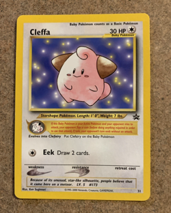 2001 CLEFFA BLACK STAR PROMO #31 POKEMON TCG NM - Image 1