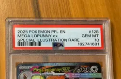 2025 Pokemon Phantasmal Flames MEGA LOPUNNY EX 128/094 SIR PSA 10 GEM MINT 🔥 - Image 2