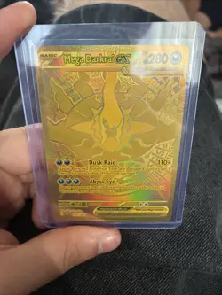 Pokemon TCG Mega Darkrai Ex Hyper Rare Gold Card 120/084 - Pitch Black - Image 1