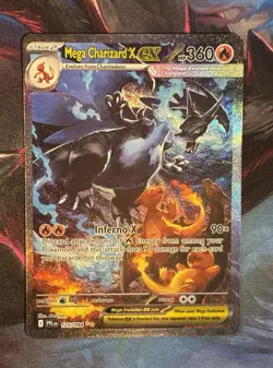 Pokemon TCG Mega Charizard X Ex 125/094 Phantasmal Flames Near Mint - Image 1