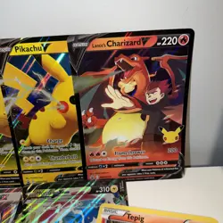 Pokemon Oversized Jumbo LOT 9 Cards lance’s Charizard Pikachu lugia & More NM - Image 4