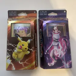 Pokemon TCG XY LOT Evolutions Pikachu Power Mewtwo Mayhem Theme Decks Sealed 820650801600 - Image 1