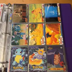 Pokemon 1999 Topps TV Series Lot 17 Cards Ash Pikachu Mewtwo Strikes Back - Image 1