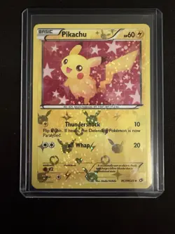 Pokemon 3-Card Lot: Emolga RC23 Legendary Treasures Pikachu RC7 Wigglytuff 2000 - Image 4