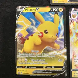 Pokemon Pikachu V & Pikachu VMAX Promo Holo Regular Card Lot 3 Cards English - Image 3
