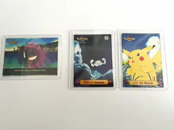 Pokemon Topps TVAnimation Edition 6-Card Mixed Lot English Pikachu Gastly & More - Image 1